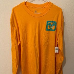NWT Disney orange long-sleeve shirt, size large